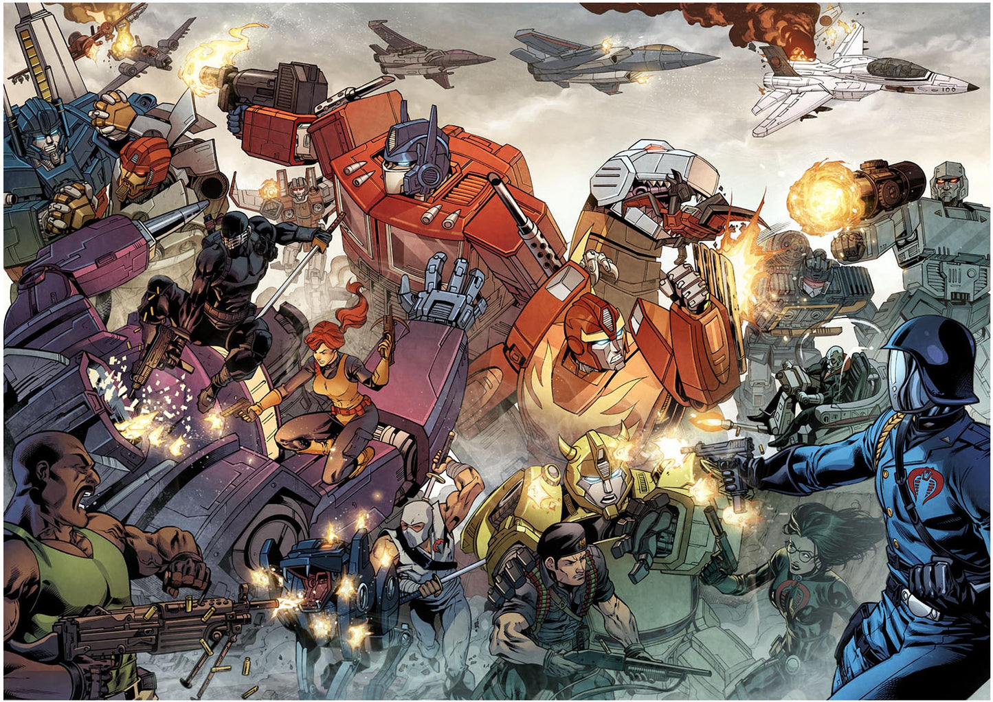 GI-Joe and Transformer Crossover Print