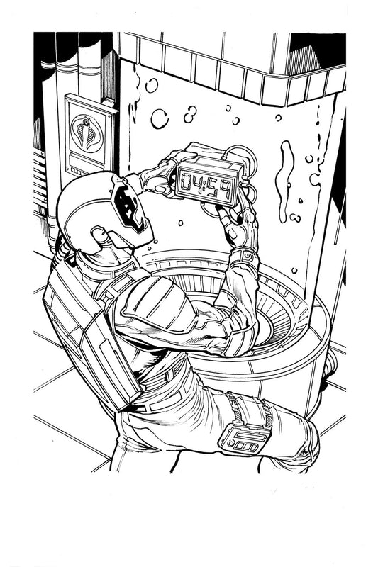 GI Joe Card Art Sabotage the Space Station